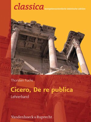 cover image of Cicero, de re publica--Lehrerband